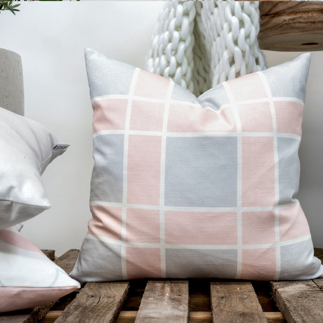 Mill The Grace Collection Australia Pink and Grey Cushion Cover